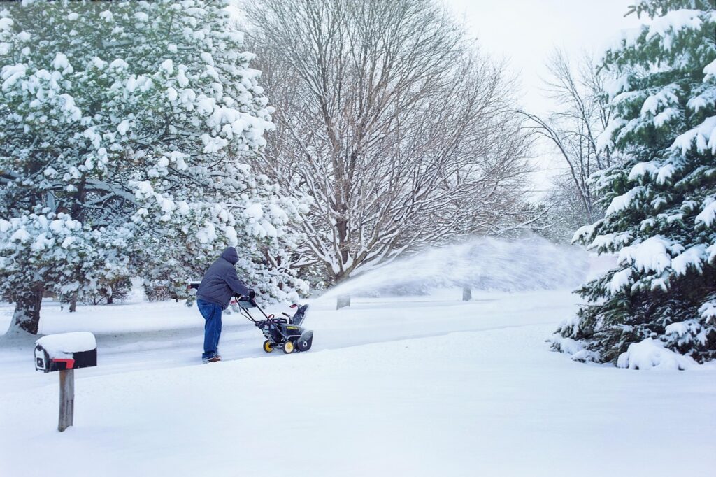 snow, snow blowing, snowblower, snow removal, weather, winter, cold, nature, blower, outdoors, season, snowstorm